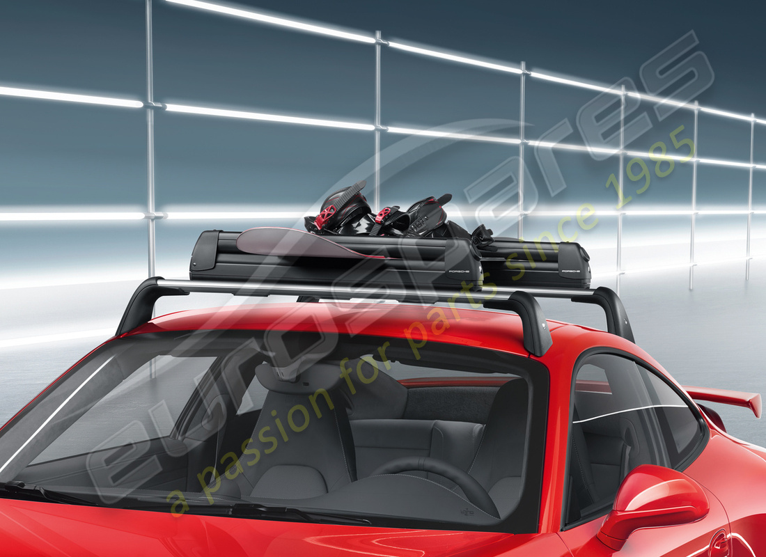 nouveau porte-ski/snowboard porsche. numéro de pièce 95b044830 (4)