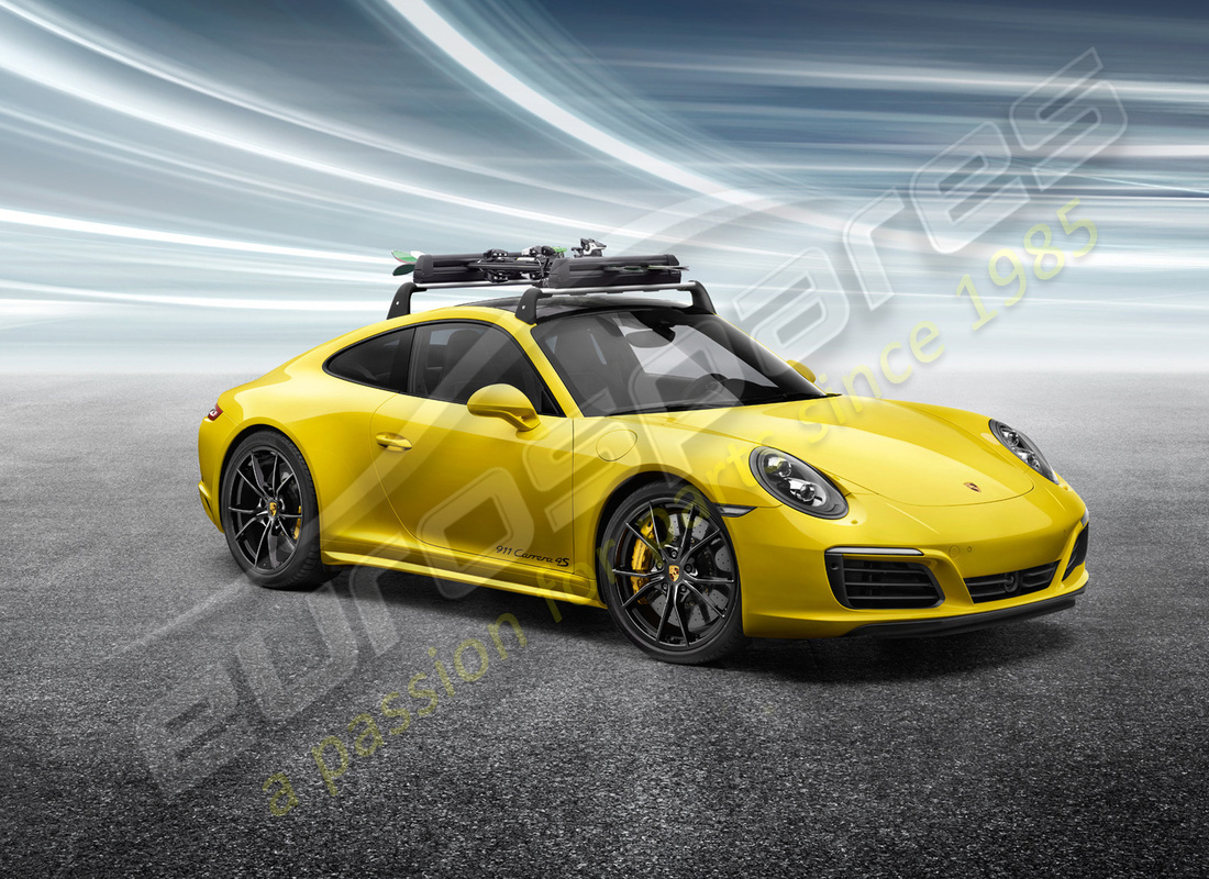 nouveau porte-ski/snowboard porsche. numéro de pièce 95b044830 (17)