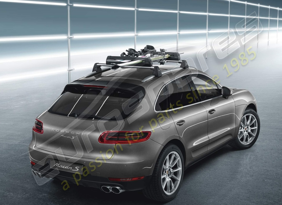 nouveau porte-ski/snowboard porsche. numéro de pièce 95b044830 (7)