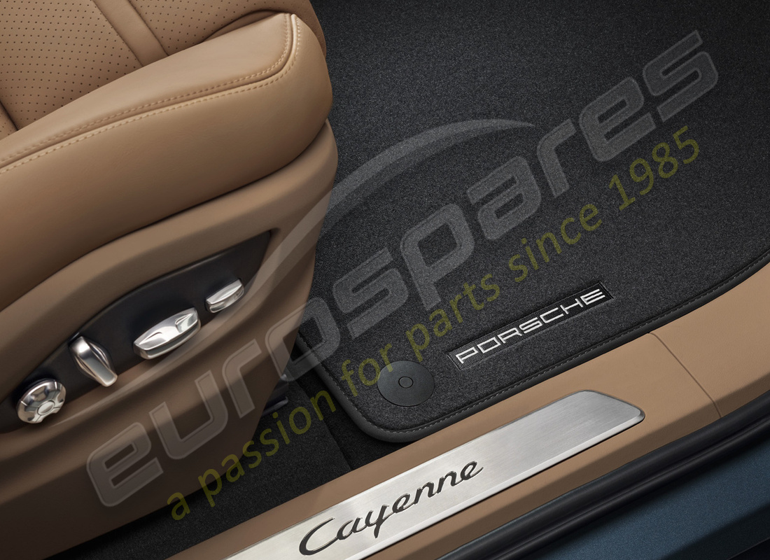 neuf porsche tapis de sol avec enveloppe nubuk (brun truffle). numéro de pièce 9y2863011os1 (1)