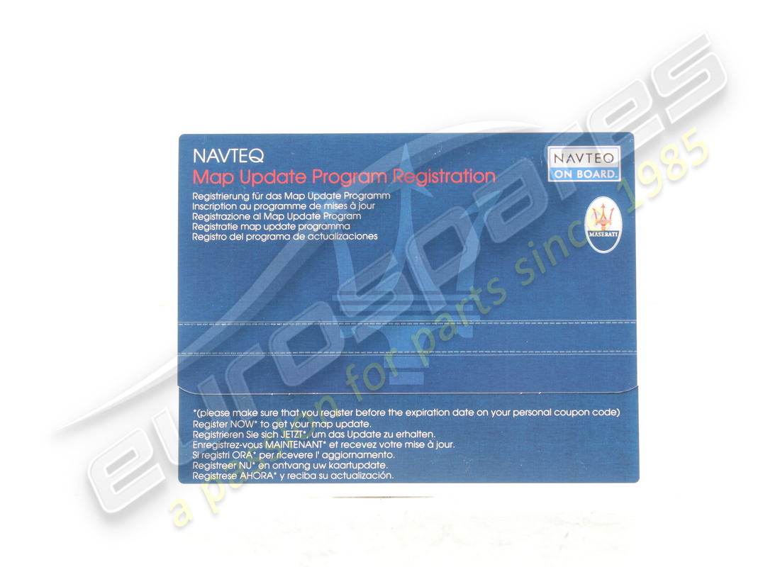 nouveau kit de mise à jour de carte europe maserati maserati. numéro de pièce 920002338 (2)