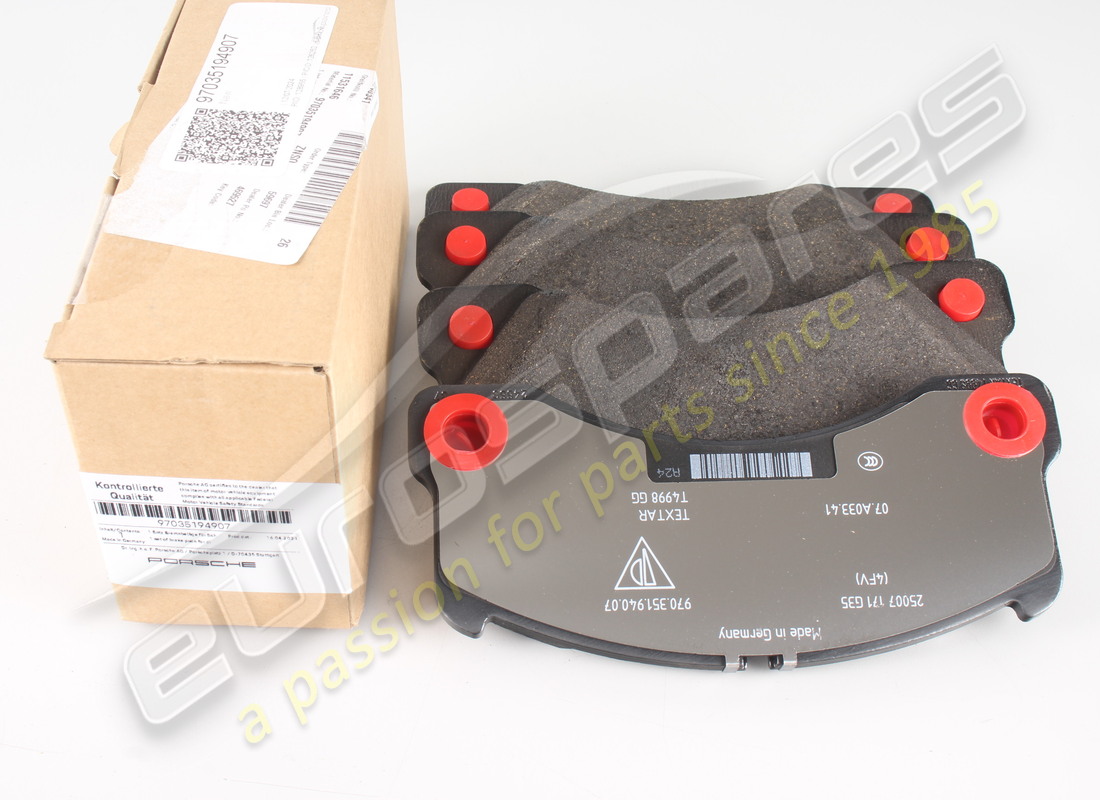 nouveau porsche 1 ensemble de les plaquettes de frein pour frein à disque. référence 97035194907 (4)