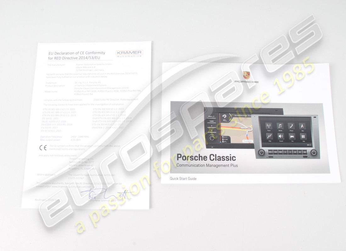 nouveau porsche classic communication management / pccm plus (997 gen 1 uniquement). numéro de pièce 99764259000 (11)