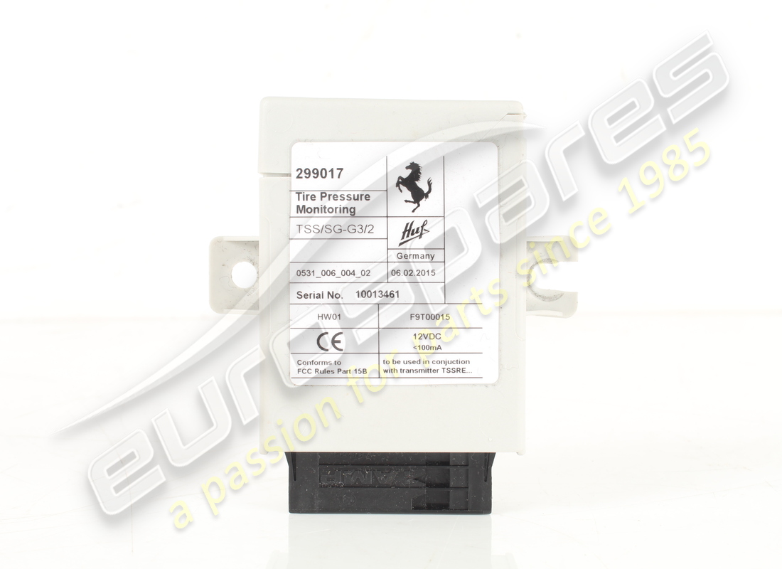 calculateur tpms d'occasion ferrari. numéro de pièce 299017 (1)