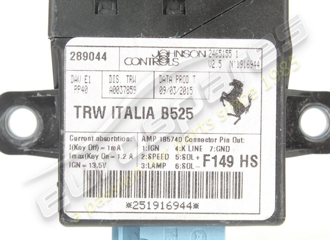 commande de direction hydraulique e. numéro de pièce 289044 (2)