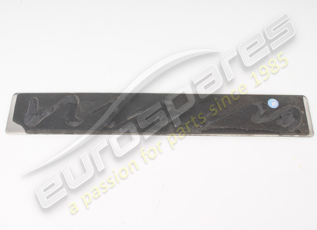 PLAQUE DE SÉCURITÉ INOX D'OCCASION LAMBORGHINI. RÉFÉRENCE 400853373C (2) plaque de sécurité inox d'occasion lamborghini. référence 400853373c (2)