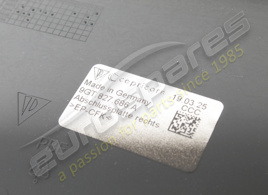 NOUVELLE PORSCHE COUVERTURE NOIR MAT. RÉFÉRENCE 9GT827686AOK1 (3) nouvelle porsche couverture noir mat. référence 9gt827686aok1 (3)