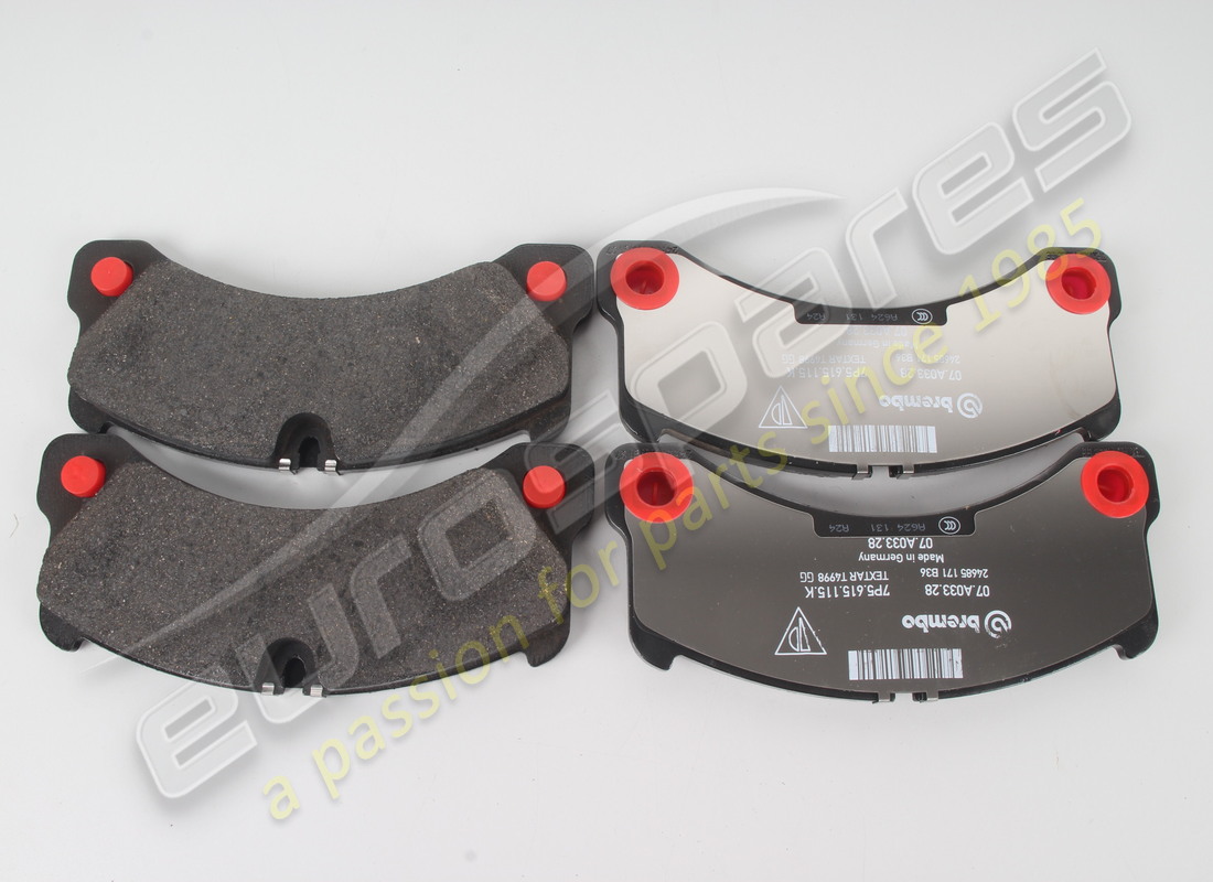 nouveau porsche 1 ensemble de les plaquettes de frein pour disque de frein. référence 958698151a (1)