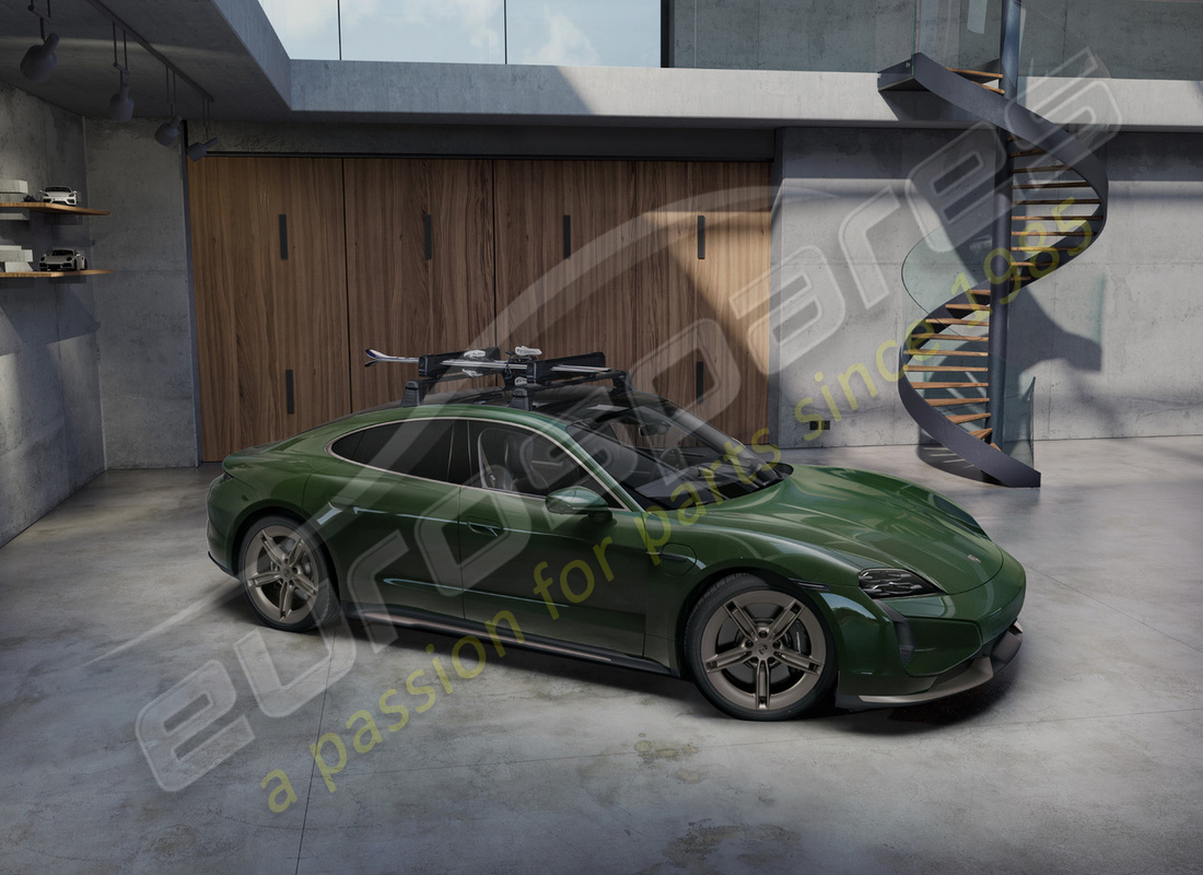 nouveau porte-ski/snowboard porsche. numéro de pièce 95b044830 (16)