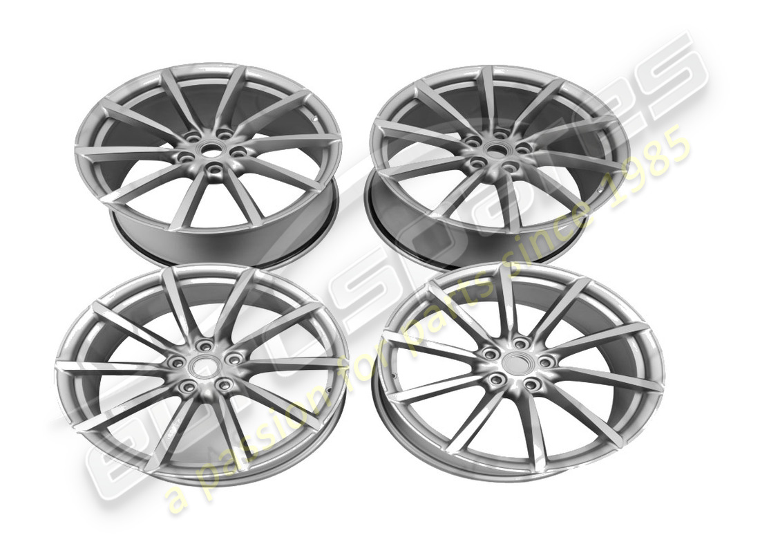 ensemble de roues forgées et peintes neuf ferrari. numéro de pièce 70004423 (1)
