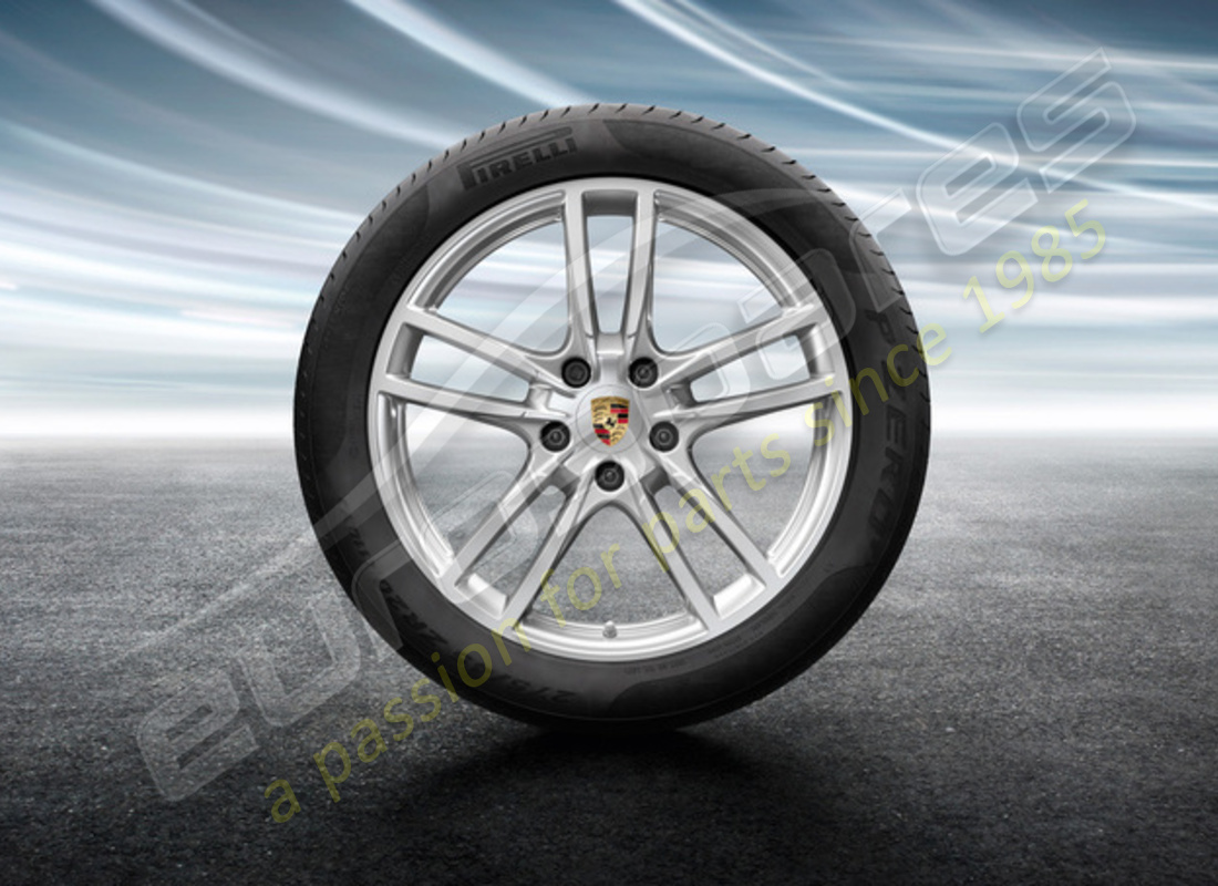 nouvel ensemble de roues et pneus d'été cayenne sport de porsche 20 pouces. numéro de pièce 9y0044640c (1)