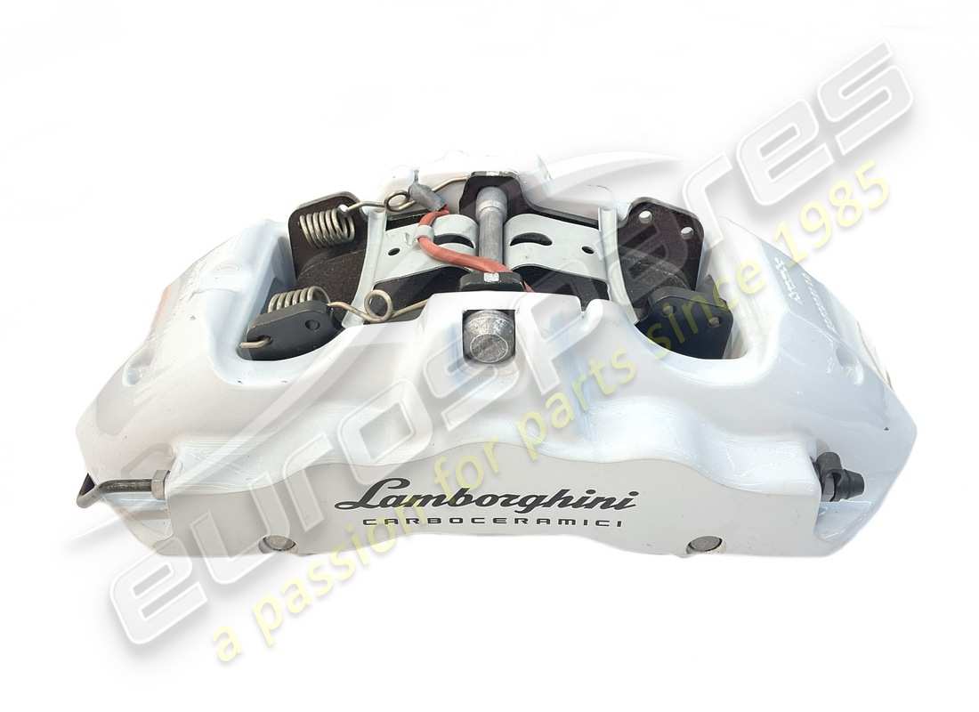 NOUVEAU (AUTRE) Lamborghini ÉTRIER DE FREIN CÉRAMIQUE ARGENT . NUMÉRO DE PIÈCE 4T0615106DD (1)