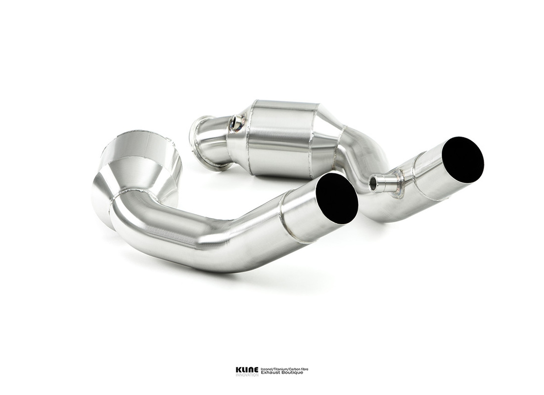 nouveau kline innovation ferrari portofino 100cell ensemble de tuyaux de chat - inconel. numéro de pièce klferportofino100csinc (1)