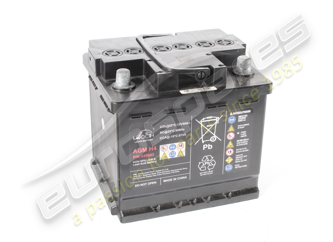 BATTERIE D'OCCASION FERRARI LEOCH PB 50AH. NUMÉRO DE PIÈCE 949042 (3) batterie d'occasion ferrari leoch pb 50ah. numéro de pièce 949042 (3)