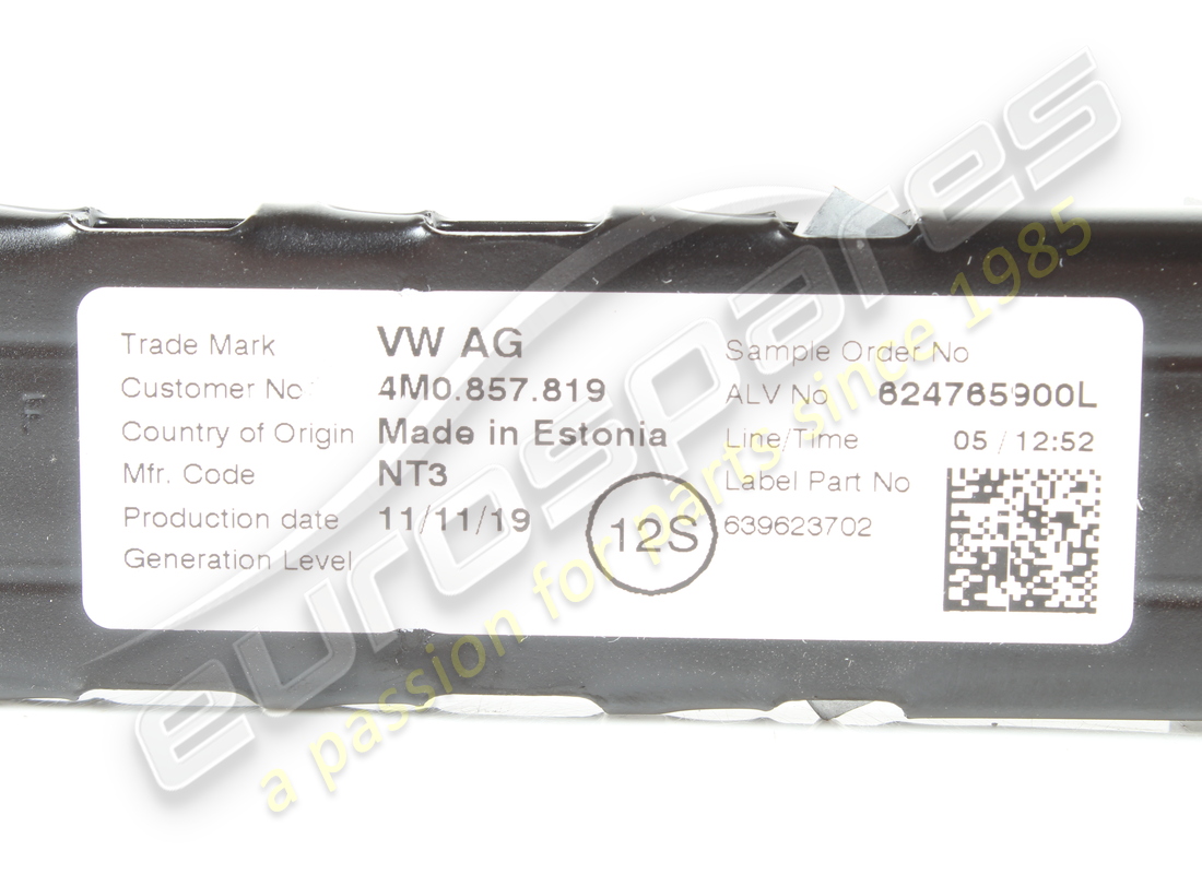 HAUTEUR DE CEINTURE DE SÉCURITÉ D'OCCASION LAMBORGHINI. NUMÉRO DE PIÈCE 4M0857819 (2) hauteur de ceinture de sécurité d'occasion lamborghini. numéro de pièce 4m0857819 (2)