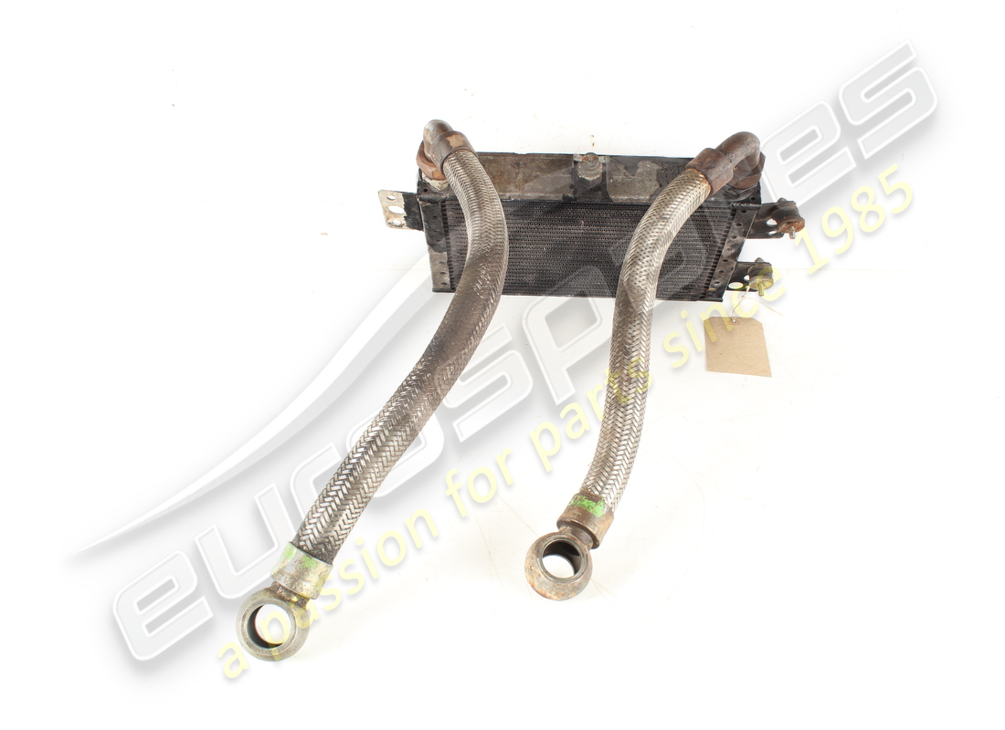 Radiateur de refroidisseur d'huile d'occasion Eurospares avec ses deux tuyaux d'huile. Numéro de pièce EAP1729546 (1)