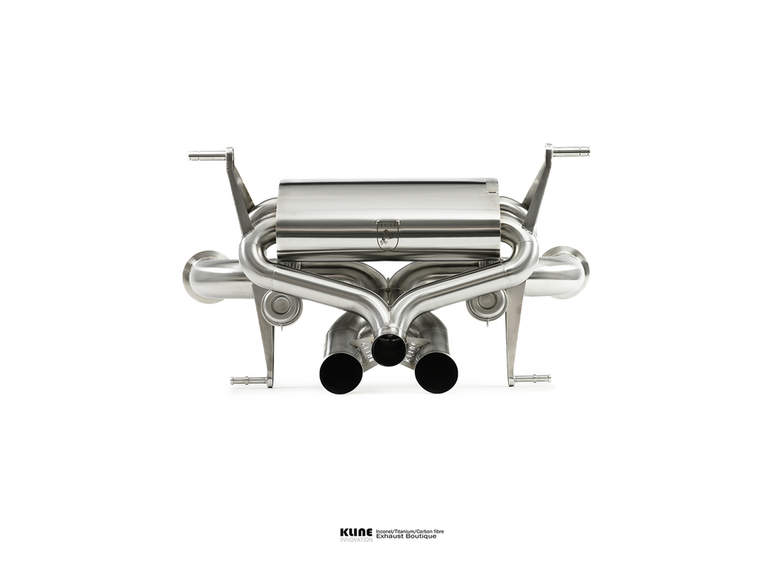 nouveau kline innovation lamborghini système arrière valvetronic aventador s - inconel. numéro de pièce kllamavsvalversinc (1)