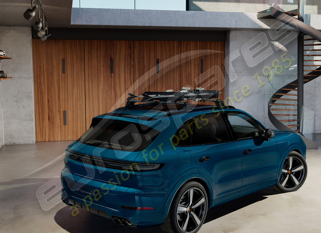 nouveau porte-ski/snowboard porsche. numéro de pièce 95b044830 (6)
