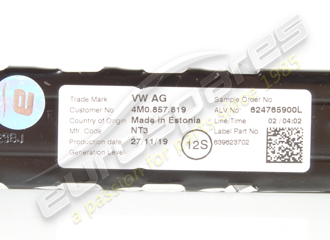 HAUTEUR DE CEINTURE DE SÉCURITÉ D'OCCASION LAMBORGHINI. NUMÉRO DE PIÈCE 4M0857819 (2) hauteur de ceinture de sécurité d'occasion lamborghini. numéro de pièce 4m0857819 (2)