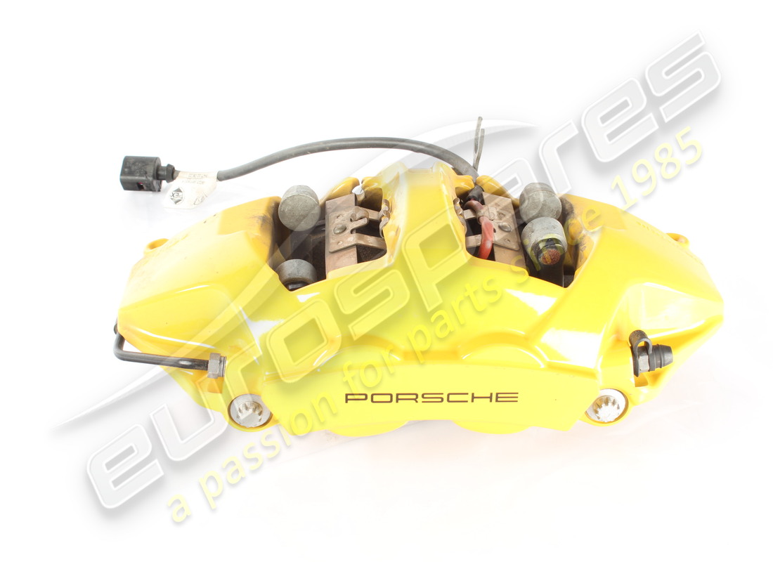 Étrier de frein d'occasion Porsche sans plaquettes de frein. Numéro de pièce 9GT615423A (1)