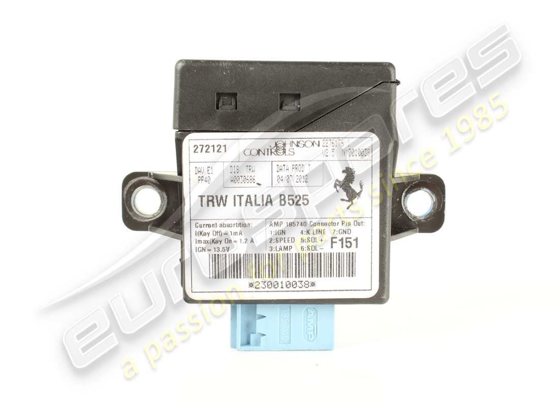 UTILISÉ Ferrari ECU DE COMMANDE DE DIRECTION ASSISTÉE. NUMÉRO DE PIÈCE 272121 (1)