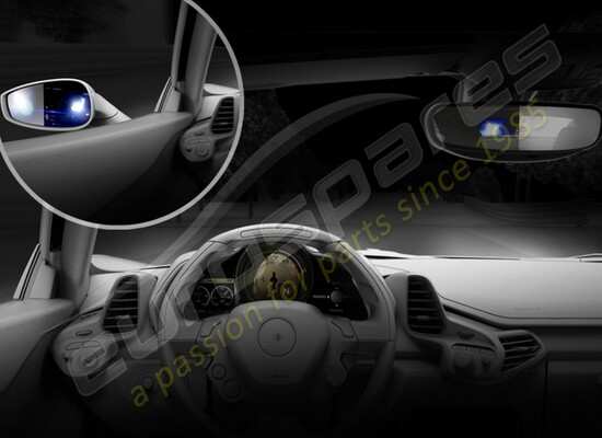 nouveau ferrari rétroviseur intérieur numéro de pièce 84475000