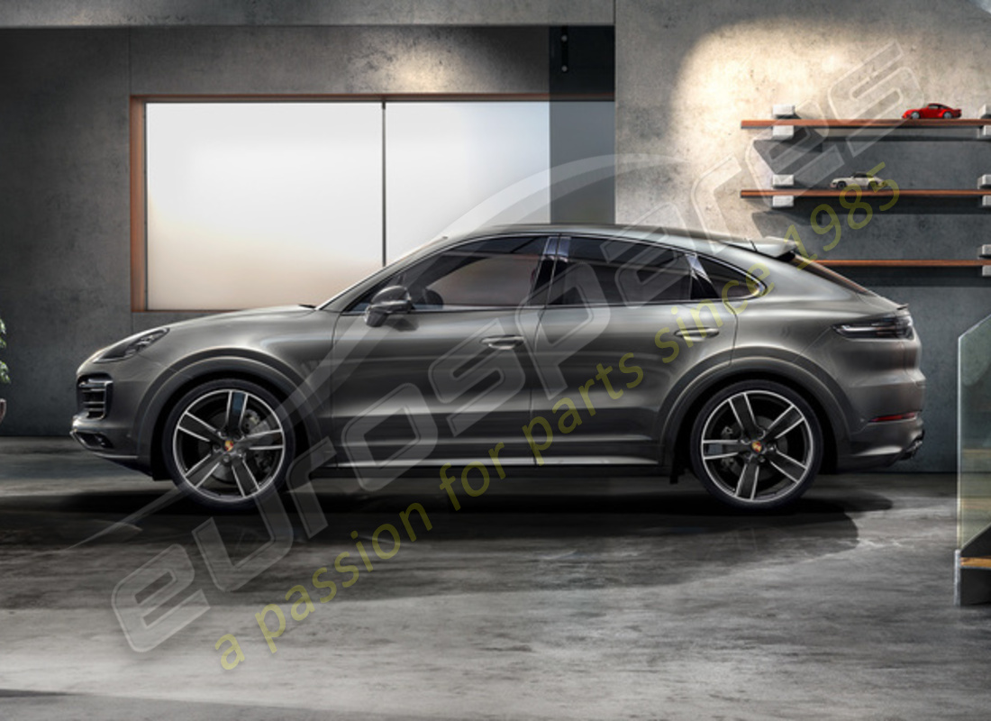 nouvel ensemble de roues et pneus d'été cayenne sport classic porsche 22 pouces - peint en noir (haute brillance). numéro de pièce 9y0044640r (2)