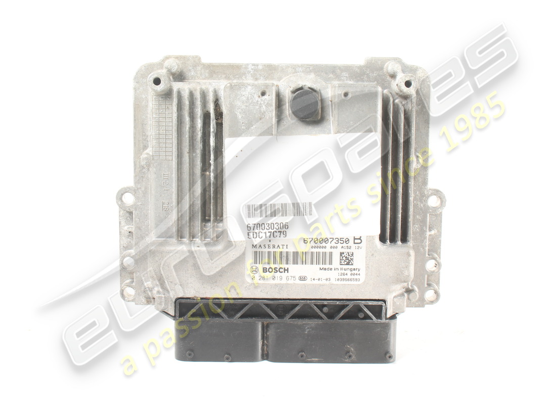 Calculateur d'allumage diesel (HW) d'occasion Maserati. Numéro de pièce 670007350 (1)