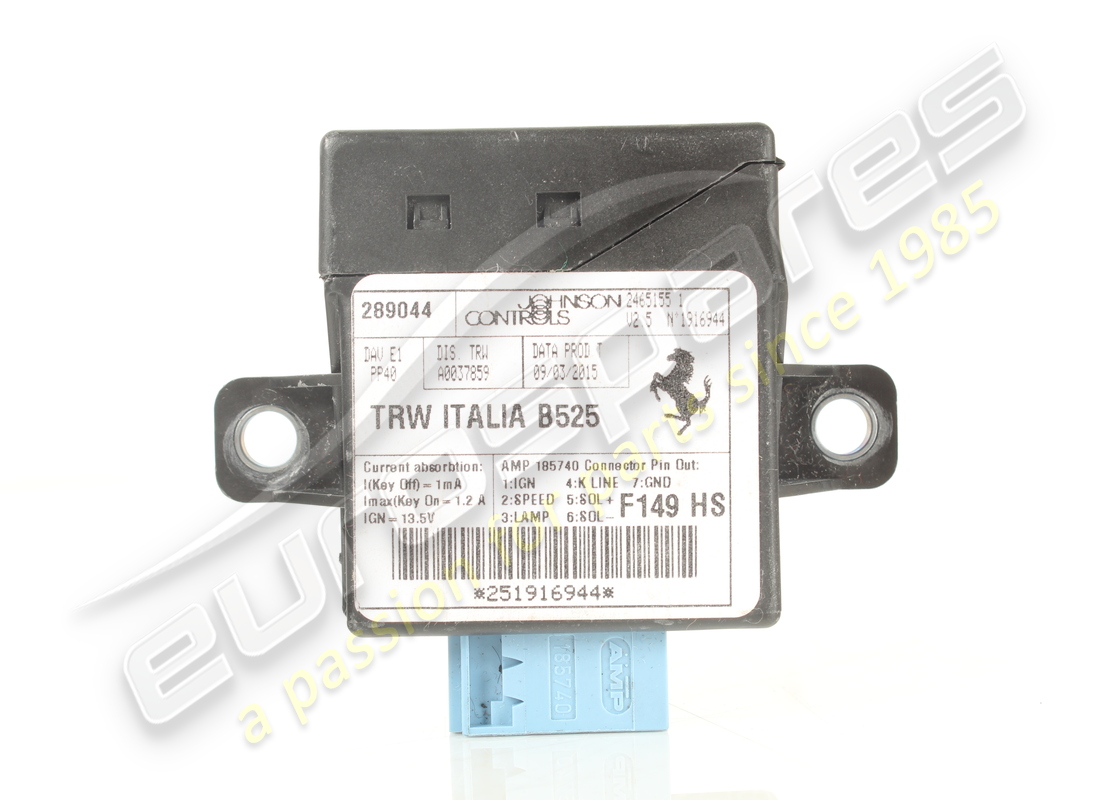 commande de direction hydraulique e. numéro de pièce 289044 (1)