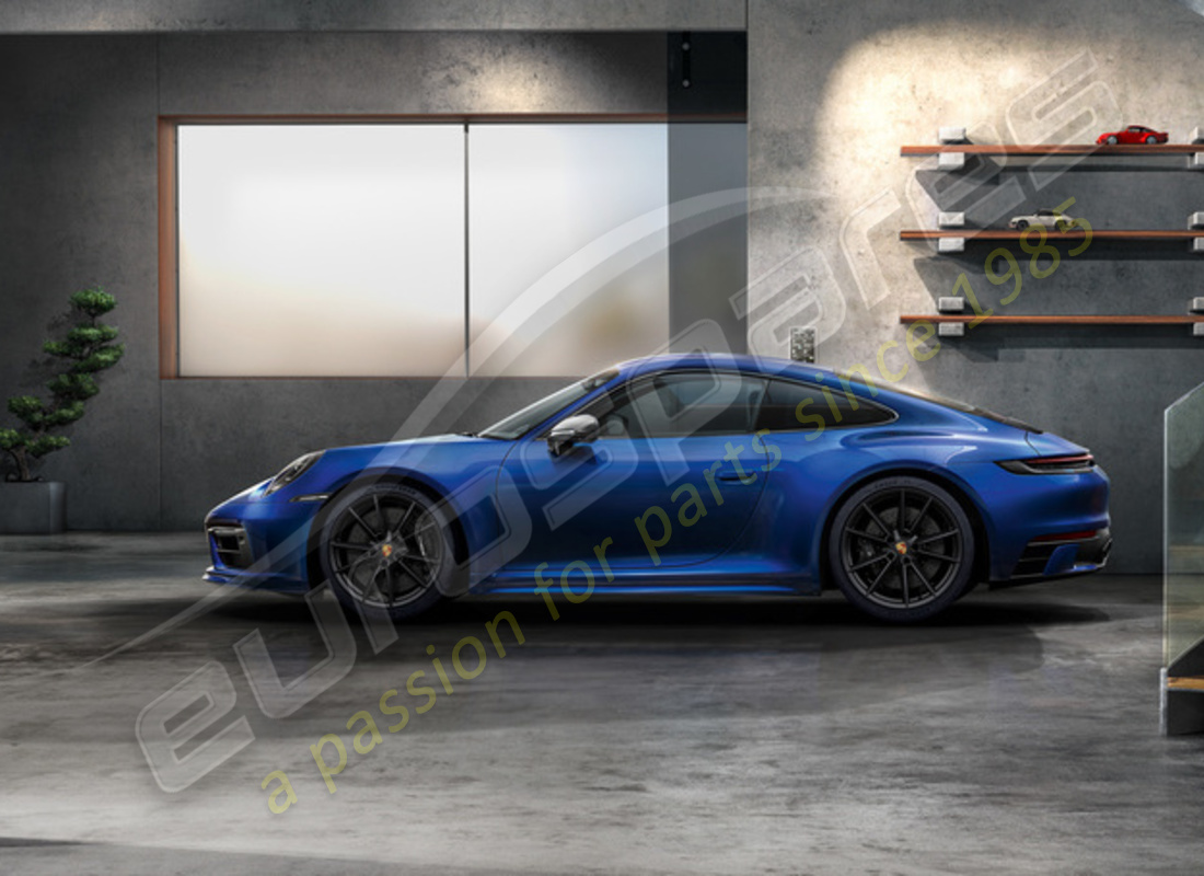 nouveau porsche 20-/21-inch jeu de roues et pneus d'été carrera s peints en noir (satiné brillant). numéro de pièce 992044660c (2)
