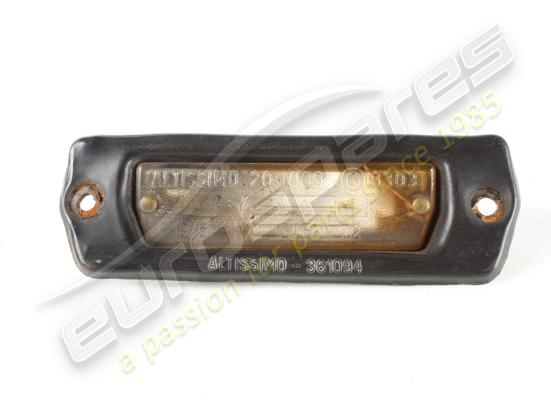 ÉCLAIRAGE DE PLAQUE D'IMMATRICULATION D'OCCASION Ferrari. NUMÉRO DE PIÈCE 186180 (1)