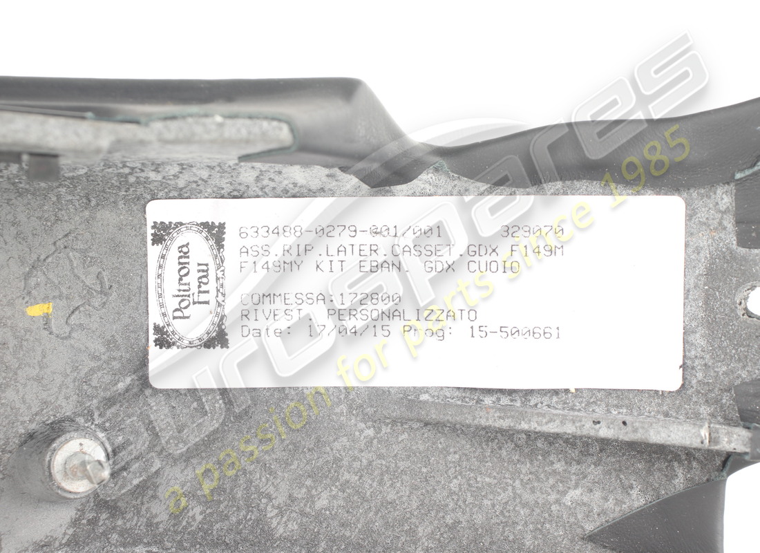 boîte à gants latérale d'occasion ferrari. numéro de pièce 85907504 (3)