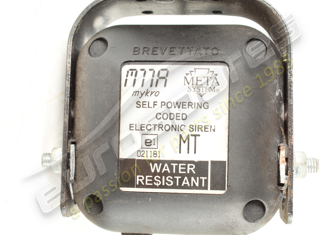 KIT SIRÈNE D'ALARME D'OCCASION MASERATI. NUMÉRO DE PIÈCE 373307227 (5) kit sirène d'alarme d'occasion maserati. numéro de pièce 373307227 (5)