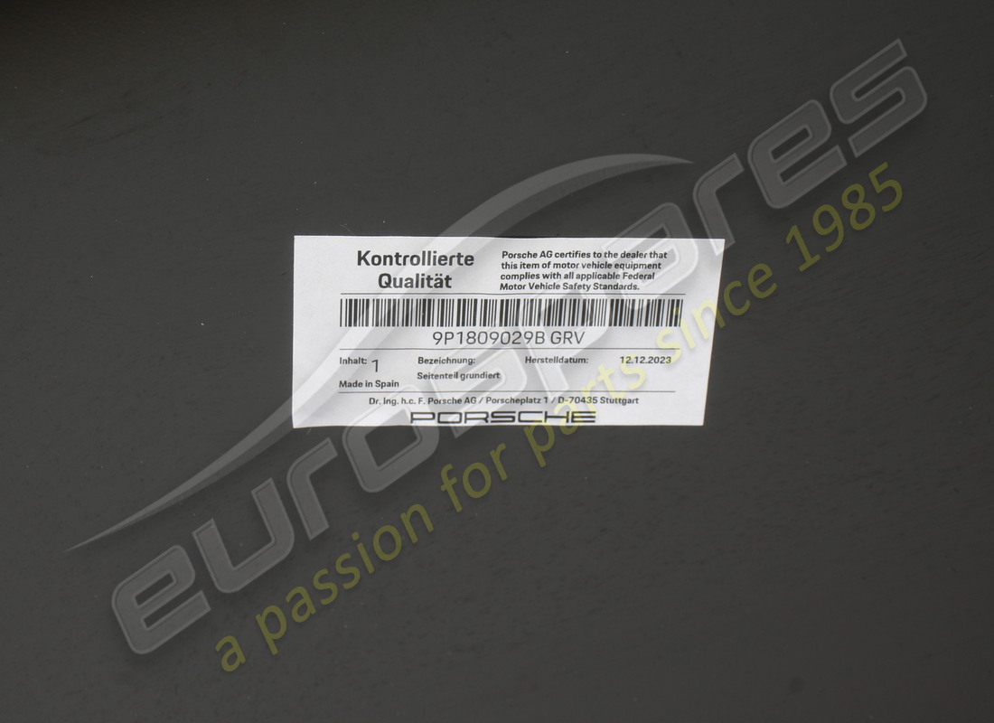 nouvelle partie latérale porsche apprêtée. numéro de pièce 9p1809029bgrv (3)