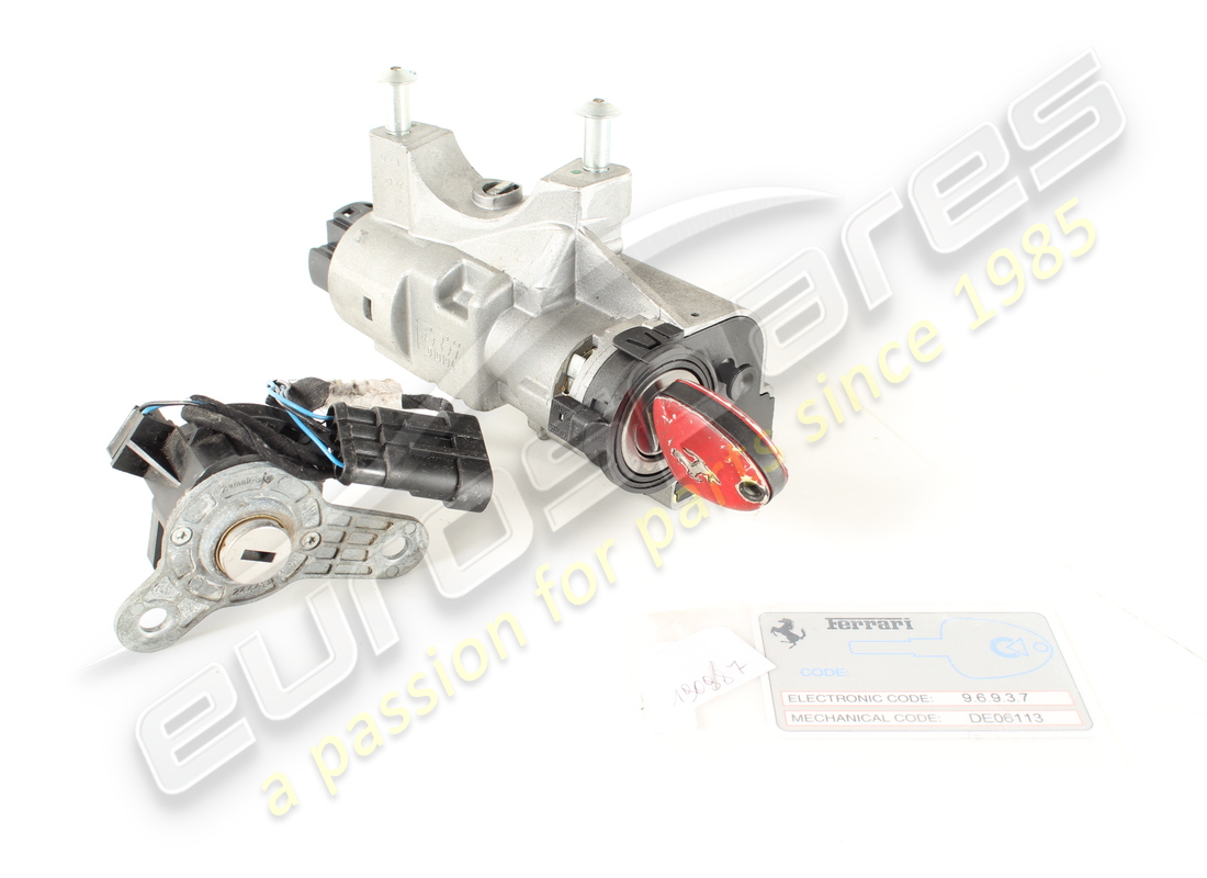 ENSEMBLE DE SERRURES Ferrari UTILISÉ COMPLÉTÉ AVEC STE . NUMÉRO DE PIÈCE 254409 (1)