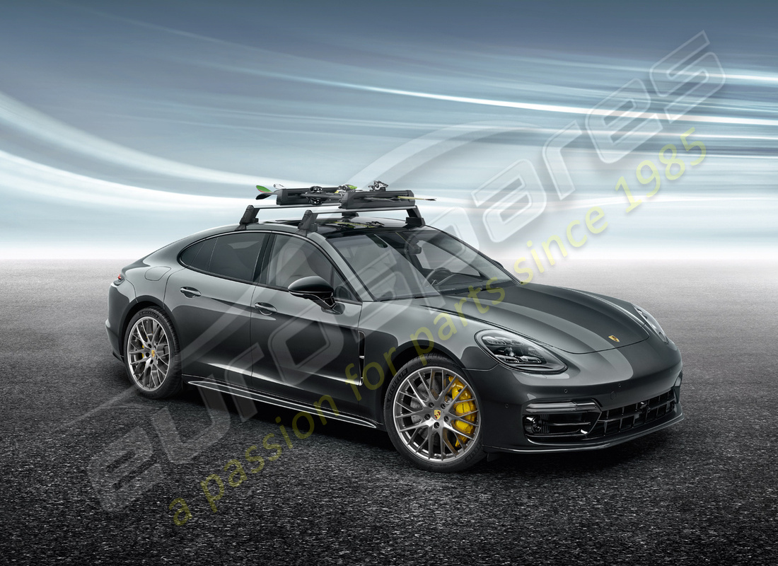 nouveau porte-ski/snowboard porsche. numéro de pièce 95b044830 (12)