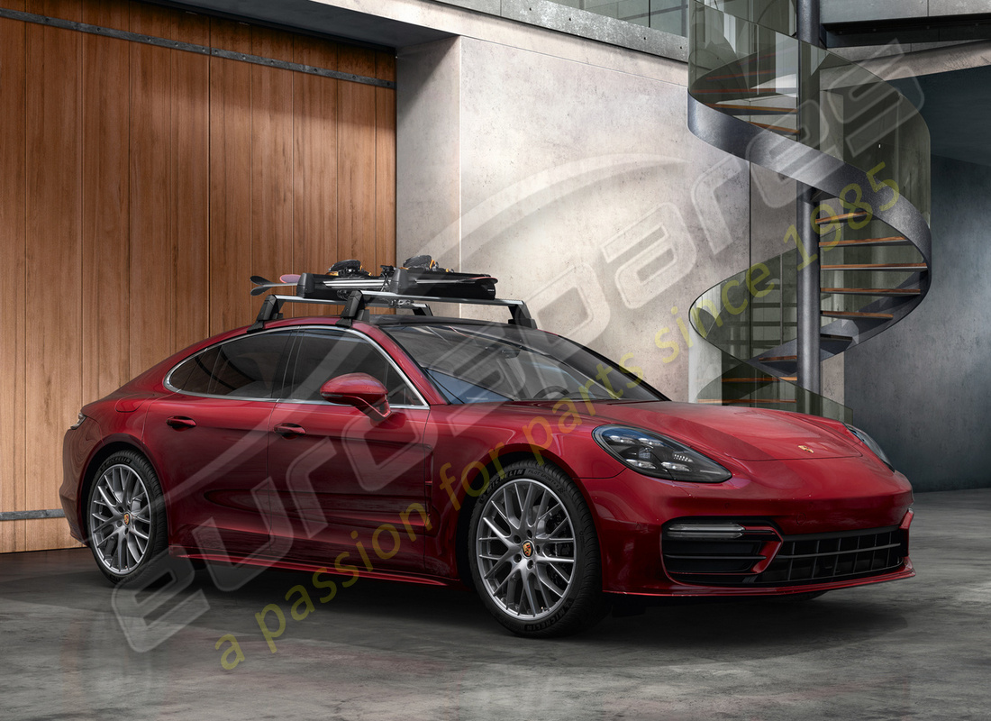 nouveau porte-ski/snowboard porsche. numéro de pièce 95b044830 (13)