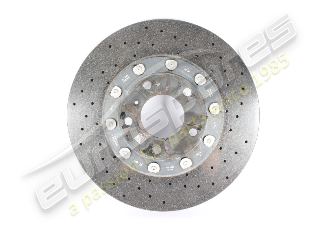 utilisé lamborghini disque de frein en céramique (ventilé), 370 x 30 numéro de pièce 4m0615602h