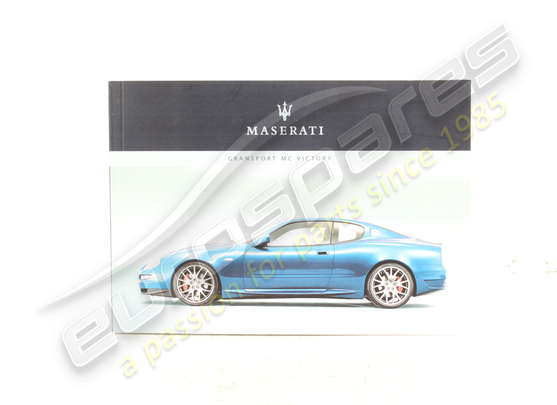 nouveau manuel d'utilisation maserati mc victory-italien. numéro de pièce 69939400 (1)