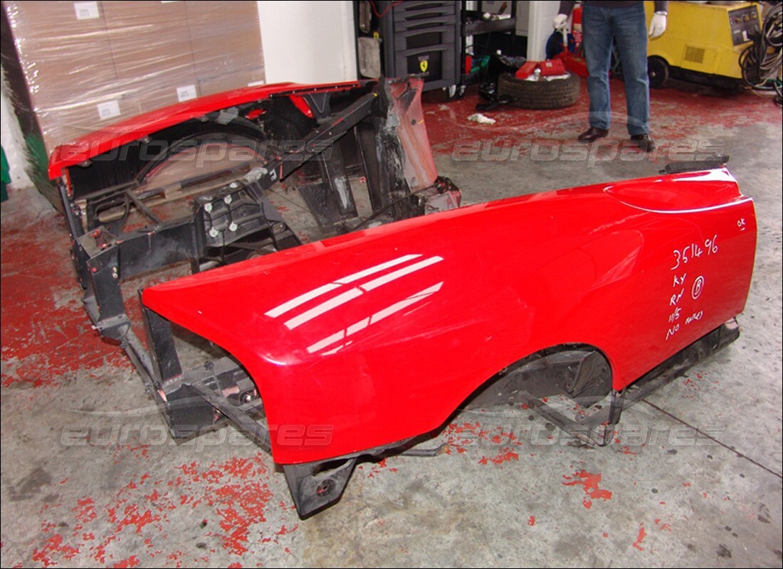 ferrari 360 spider avec 4,000 miles, en préparation pour le démontage #3