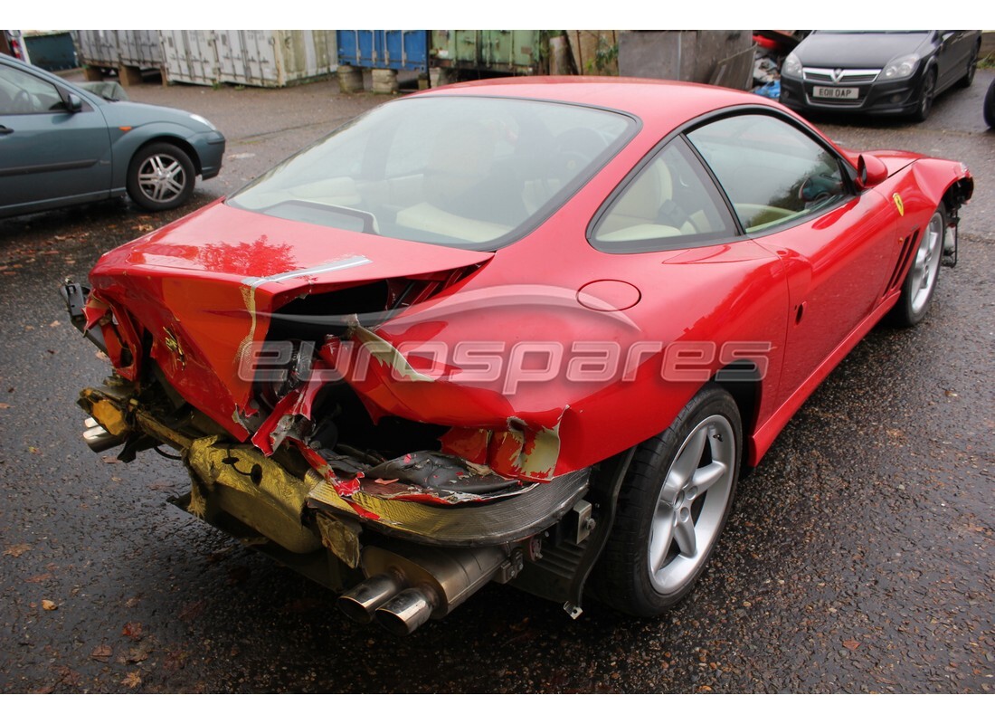 ferrari 550 maranello avec 53,711 kilomètres, en préparation pour le démantèlement #4